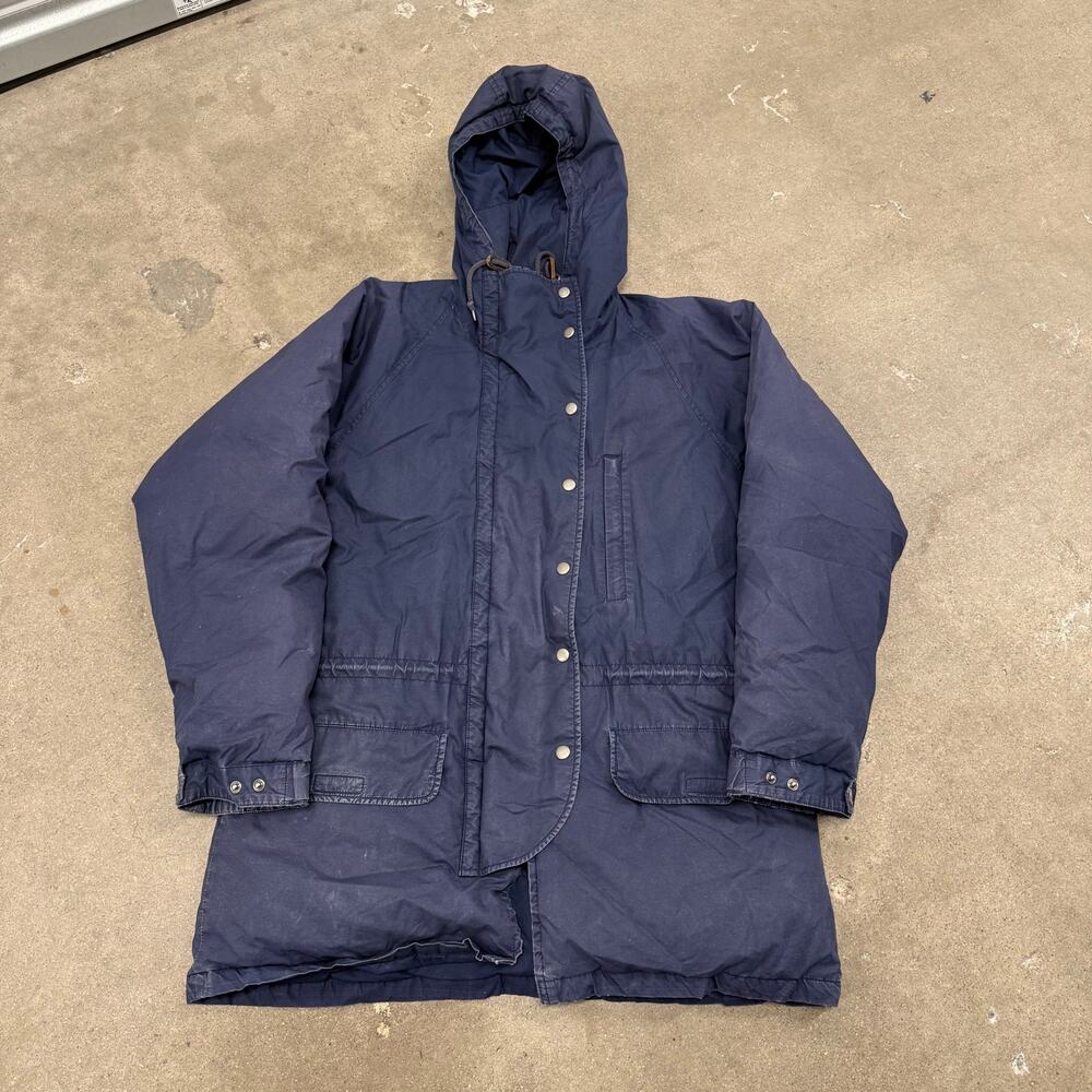 Vintage 90s Polo Sport Hooded Parka Puffer Jacket Navy Mens Medium Outdoor